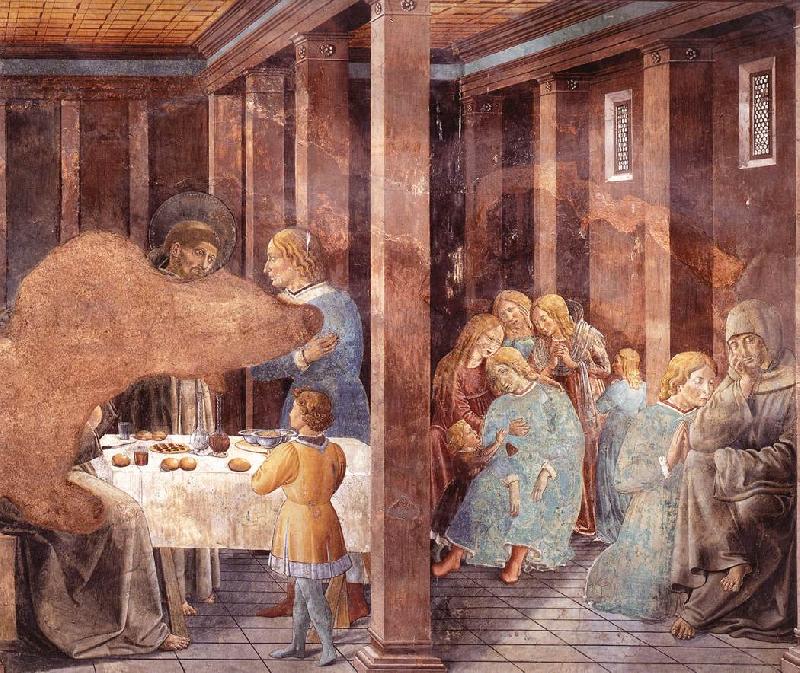 GOZZOLI, Benozzo Scenes from the Life of St Francis (Scene 8, south wall) dh oil painting image